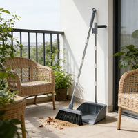 Gray Broom and Dustpan