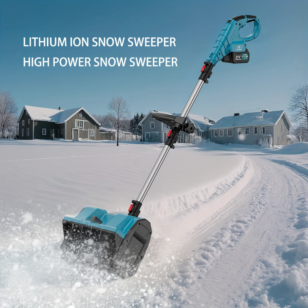 ZEEKMUSS 21V Snow Shovel Kit, 13-Inch Brushless Electric Snow Blower, 1pc/2pcs 21V Battery with Adjustable Handle And Safety Switch, Suitable for Driveways, Patios And Sidewalks