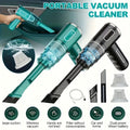 Upgraded Version, Portable Cordless Handheld Vacuum Cleaner, Cyclone Suction Wireless Vacuum. Rechargeable Strong Suction Vacuum Suitable for Cars/Offices/Homes
