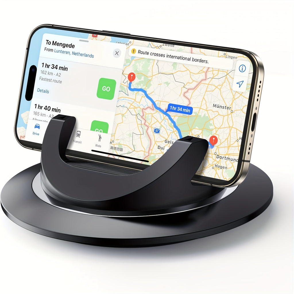 Car Phone Holder, Cell Phone Holder for Car, Dashboard Phone Holder Mount, 360° Rotation Phone Holder for Car, Suction Cup Holder Phone Mount, Car Pad Mat for Dashboards Slip Free Desk Phone Stand for IPhone17 16 15