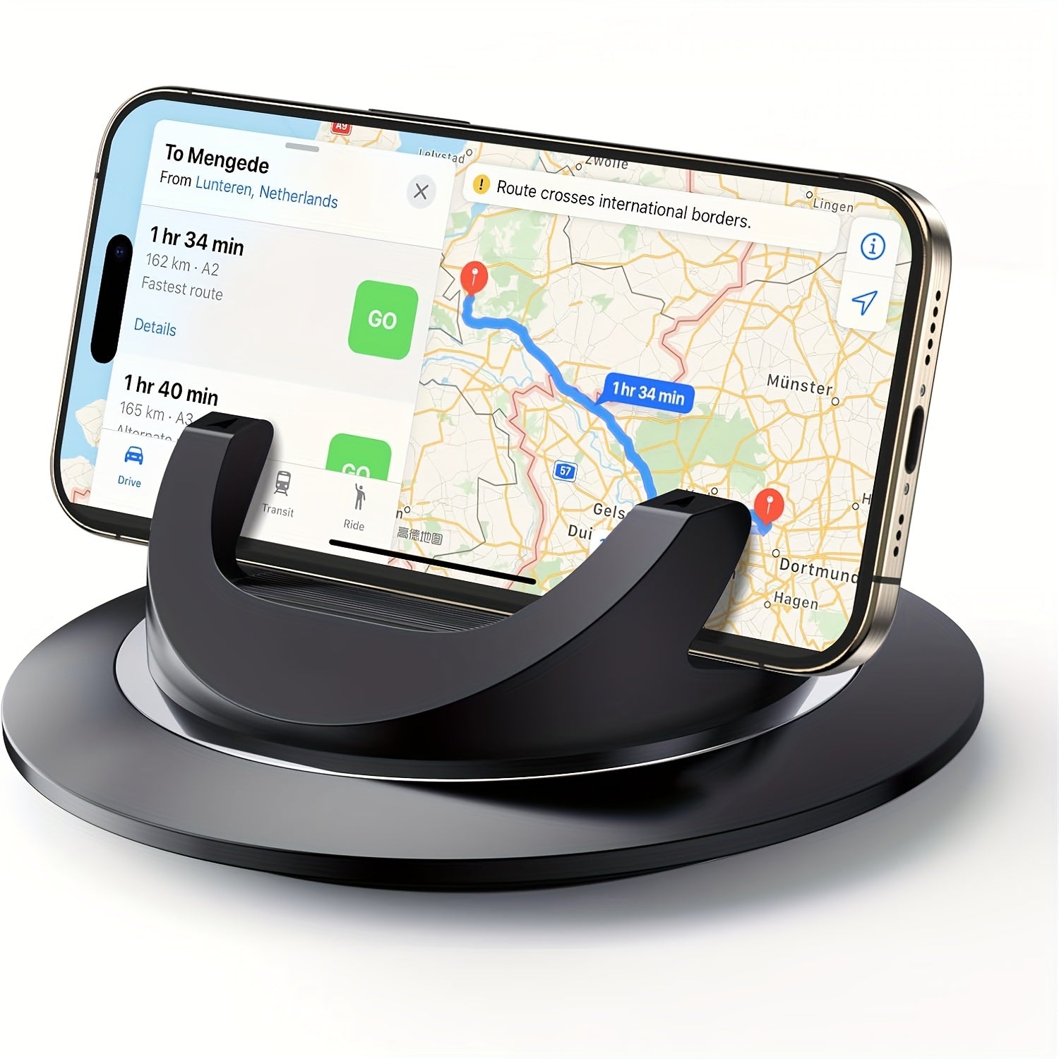 Car Phone Holder, Cell Phone Holder for Car, Dashboard Phone Holder Mount, 360° Rotation Phone Holder for Car, Suction Cup Holder Phone Mount, Car Pad Mat for Dashboards Slip Free Desk Phone Stand for IPhone17 16 15