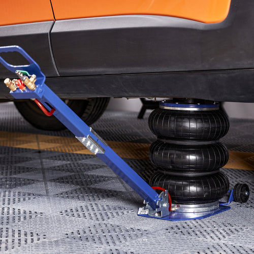 3 Ton Pneumatic Air Jack 6600 lbs Triple Bag Airbag Jack, 5.5"-17.7" Lift Range, 3-5 Second Fast Lift, Six Steel Pipes, Adjustable Handle – VEVOR Car & Garage Jack