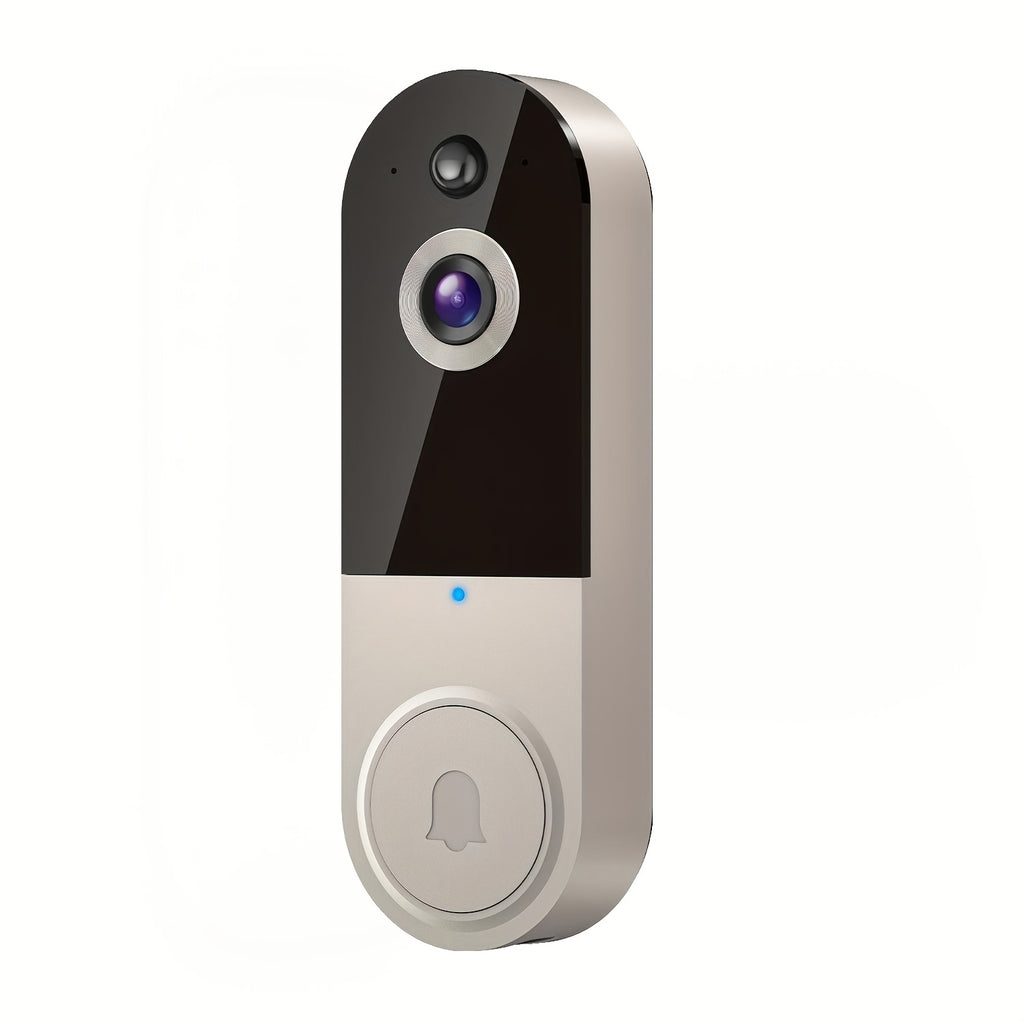 1440P The Video Doorbell Comes With Two-way Audio, Two-way Communication, Night Vision, Wireless Camera, 2.4G WiFi, Real-time Video Home Security Camera, Real-time Video, And Panoramic Viewing