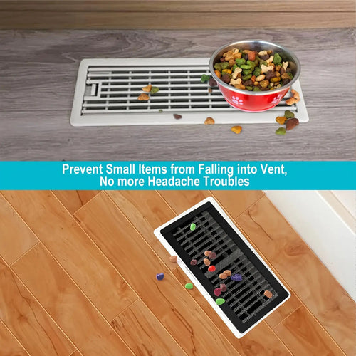 Magnetic Vent Covers 6-Pack 4x10 Inch PVC Mesh Grille – Air Ventilation Covers for Floor & Ceiling Vents | Dust, Debris & Pest Control for Heating, Cooling & Air Purifier Systems, Easy No-Tool Install