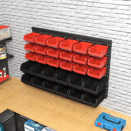 Screwdriver & Wrench Tool Organizer Set 30 39 49 98 Pcs – Storage Rack for Screws, Nuts, Nails & Small Hardware, Home Garage Workshop Studio, Father's Day Gift for Men