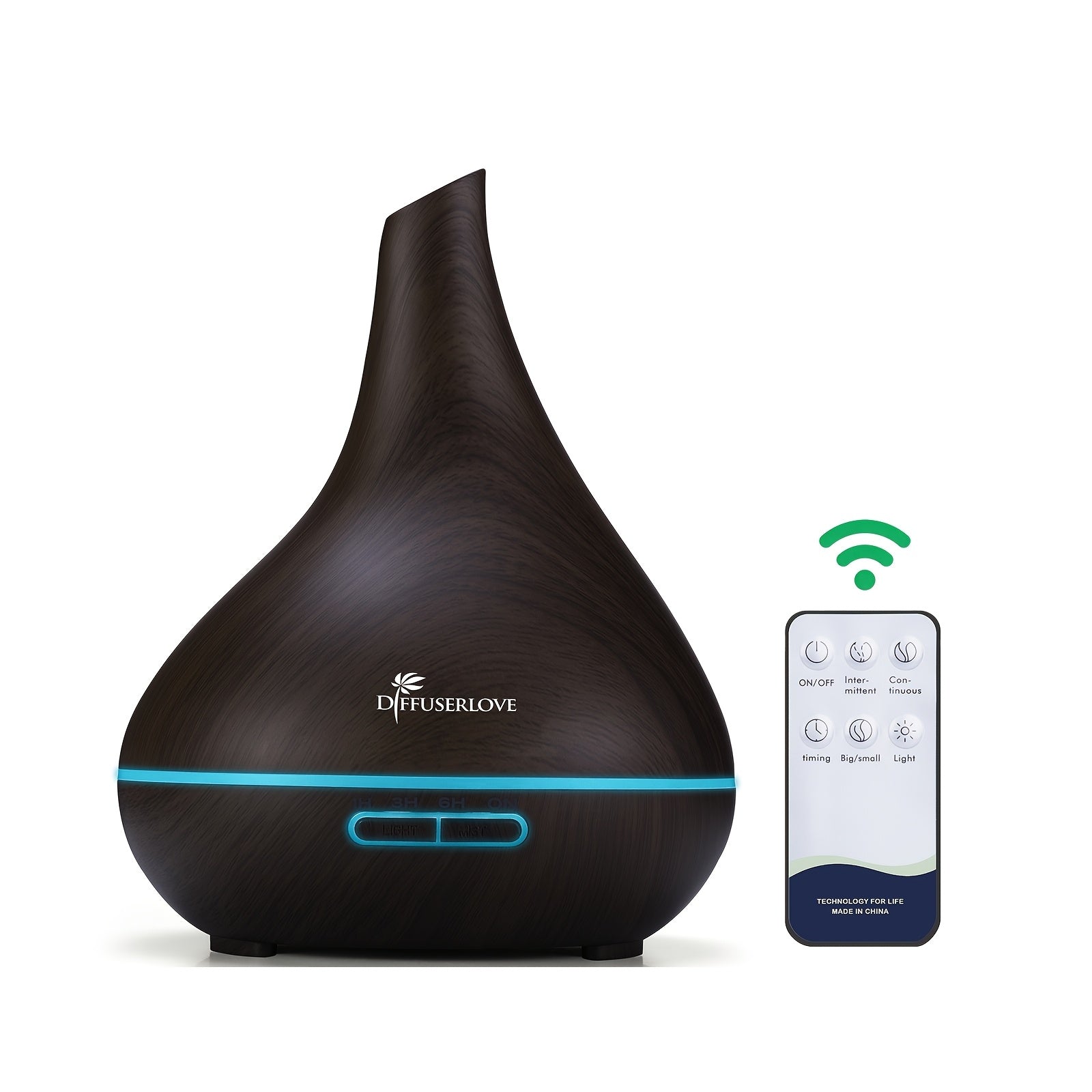 Essential Oil Diffuser with 12 Essential Oils 16.91oz Ultrasonic Humidifier – 7-Colour LED Night Lamp, Timer & Auto Shut-Off, Quiet Aromatherapy Diffuser for Home, Bedroom & Office Canada