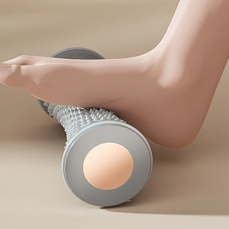 1pc Plantar Fascia Massager & Rolling Trainer - Non-Electric Gel-Filled Foot Device for, Flat Feet, Heel Spur - Portable Gel-Filled Massager for Home Use, Improves Arch & Circulation (Plastic)