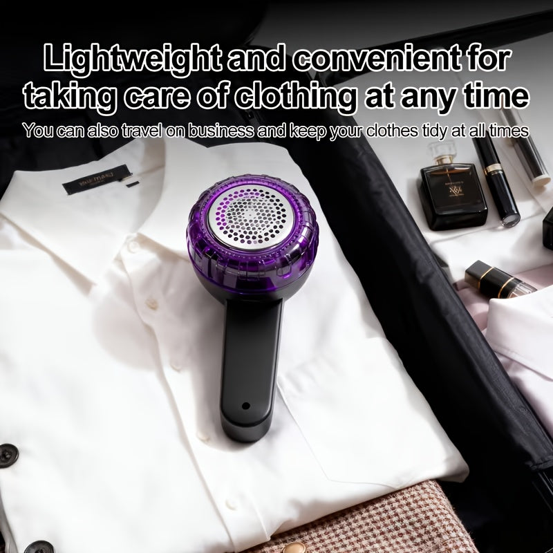 Portable Charging Hair Ball Trimmer | Usb-C Fast Charging With Rechargeable Lithium Battery, Includes Blade, Cleaning Brush, Charging Cable | Suitable For Clothes, Furniture, And Carpets - Removes Hair Balls, Bubbles, And Fur