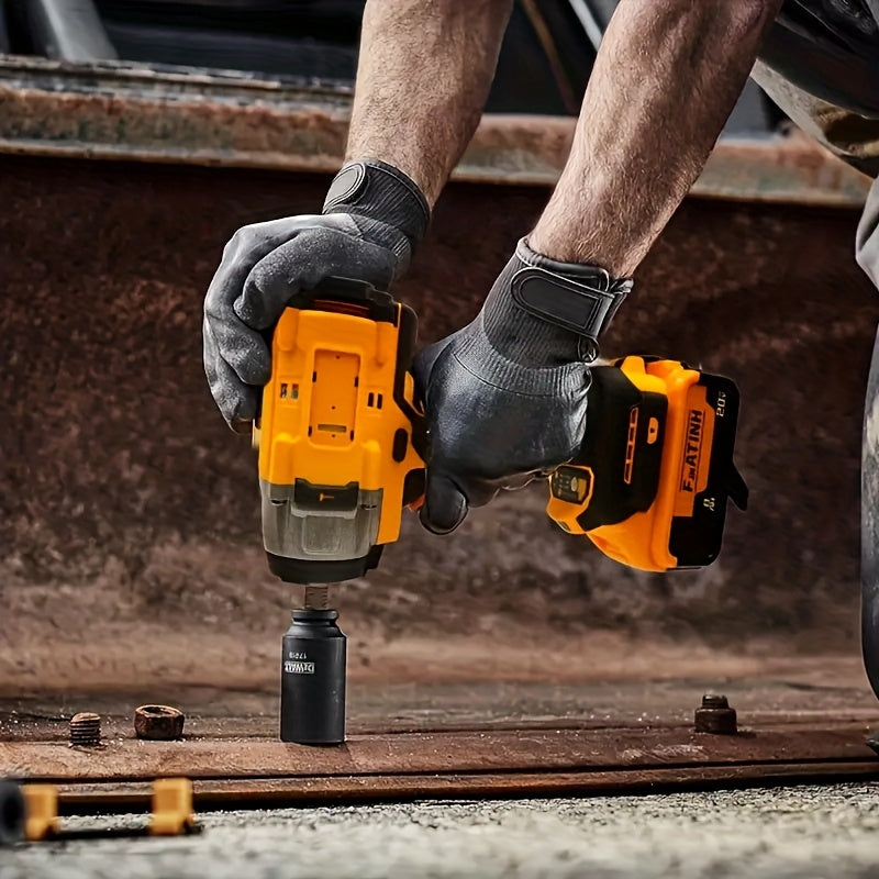 1/2 Inch Cordless Impact Wrench, 317 Ft-lb/430 N.m Brushless Electric Drive, 3600 RPM High Torque, Suitable for Home Cars/trucks/lawn Mowers, Truck Tools, Portable Tools, Ergonomic Grip, Battery Not Included