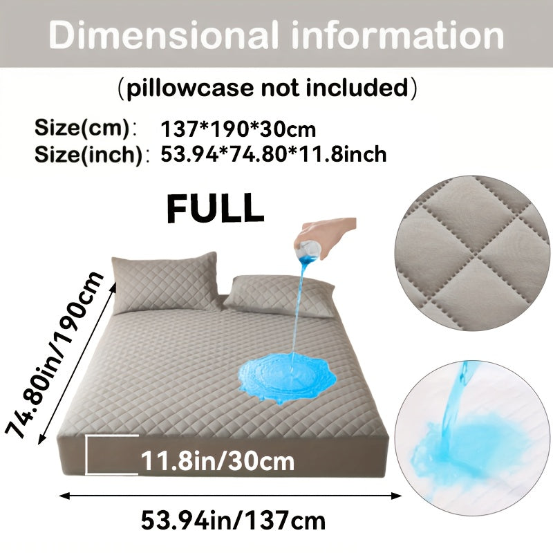 Cooling Waterproof Mattress Cover – Thick Fitted Sheet Style, Multi-Layer Protection, Breathable & Comfortable, Ideal for Bedroom, Guest Room & Hotel, Great Gift for Christmas & Halloween