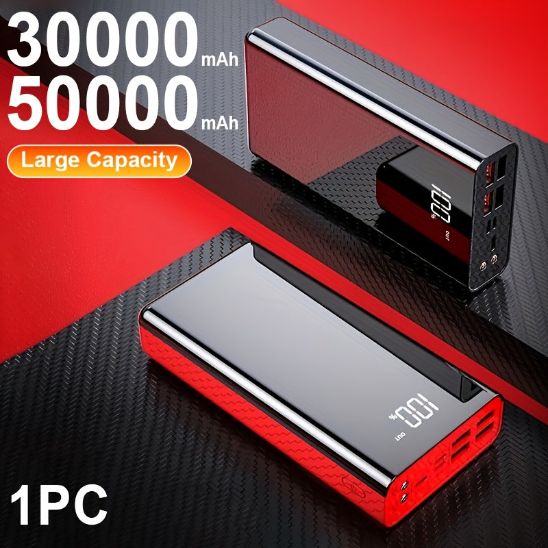 50000mAh Large Capacity Power Bank Fast Charging - 4 USB Ports + Type-C, LED Display, Outdoor Emergency Backup Battery for iPhone Android Samsung iPad Tablet - Canada