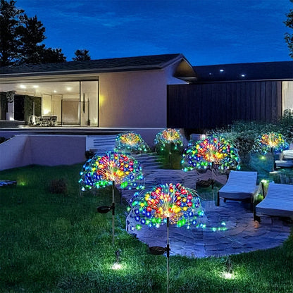 Solar Firework Garden Lights Outdoor 90/280/420/520 LED, 8 Lighting Modes Smart Sensor Switch, Multicolor Waterproof Solar Lights for Garden, Patio, Pathway, Party & Wedding Canada