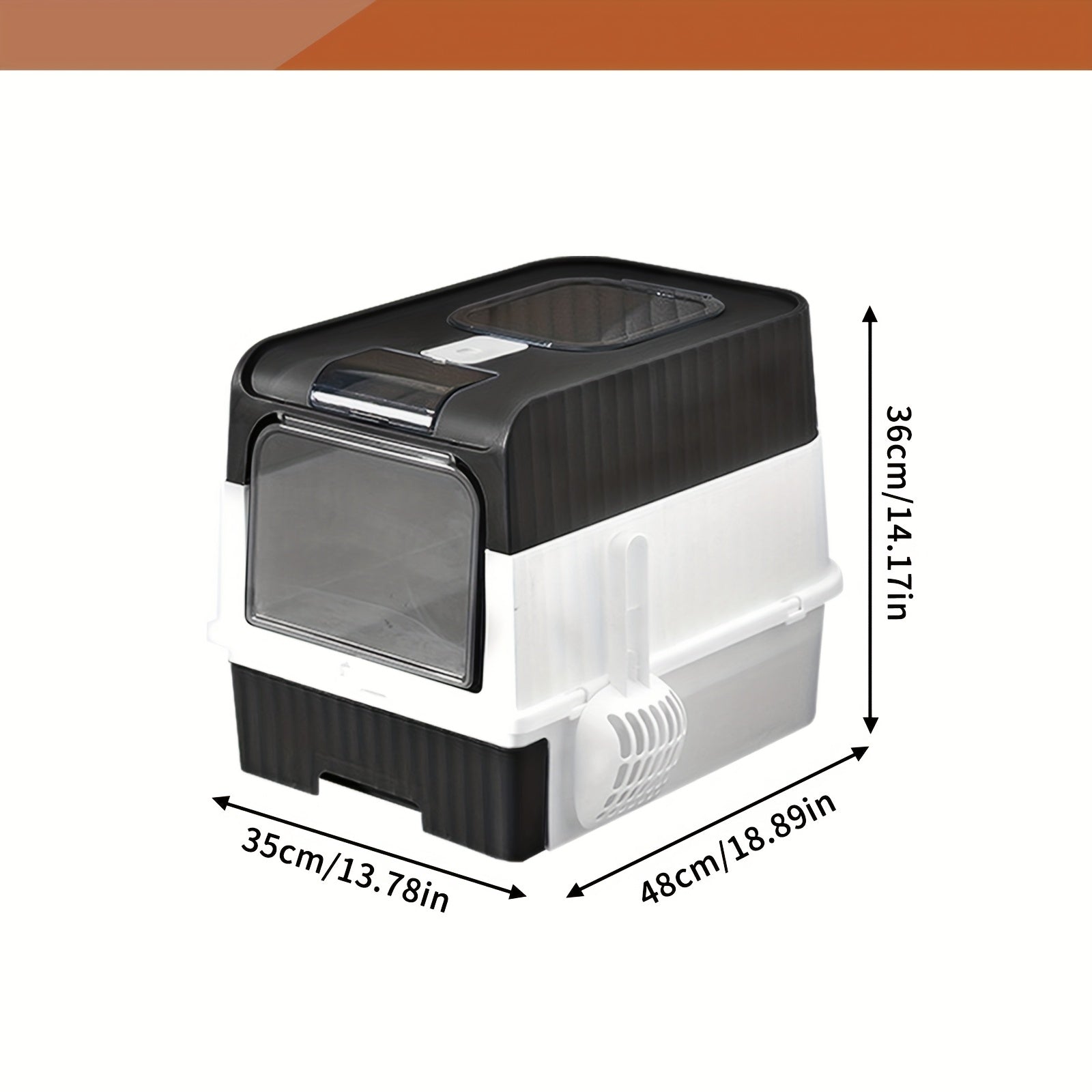 Extra Large Capacity Cat Litter Box - Easy to Clean, Anti-Odor, Leak-Proof, No Leakage, Pull-Out Design, Pet Comfortable