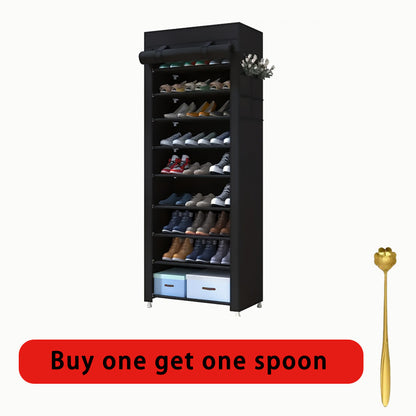 Shoe Storage Cabinet 3-9 Tiers Dustproof with Zipper Cover - Large Capacity Stackable Shoe Rack Organizer Holds 27 Pairs, Easy Assembly, for Entryway Bedroom Dorm Canada