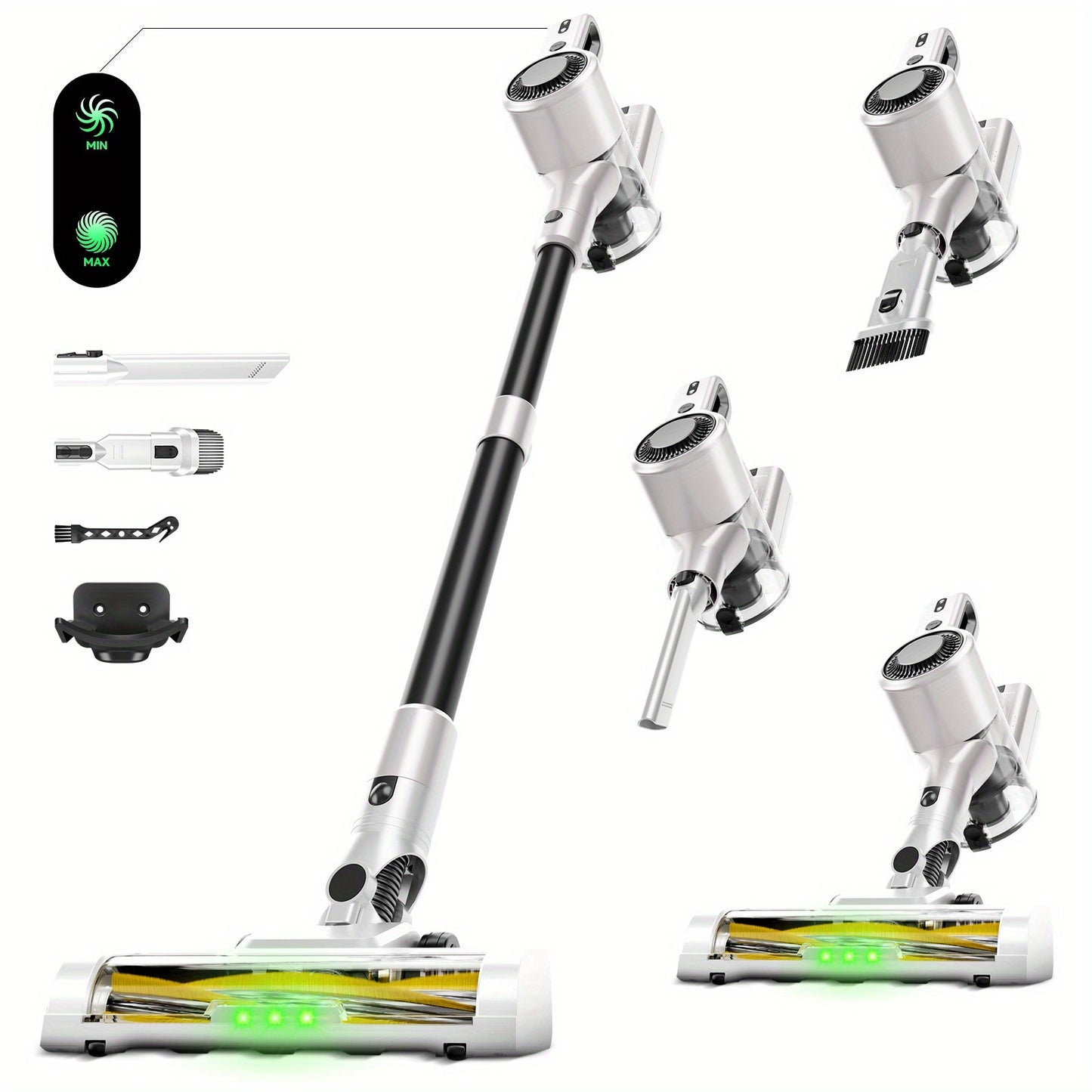 Low Noise Cordless Vacuum Cleaner 70Kpa – Lightweight Portable Handheld Stick Vacuum, Hard Floor Carpet Pet Hair, Corded & Cordless, Powerful Suction Home Vacuum | ShopVora CA
