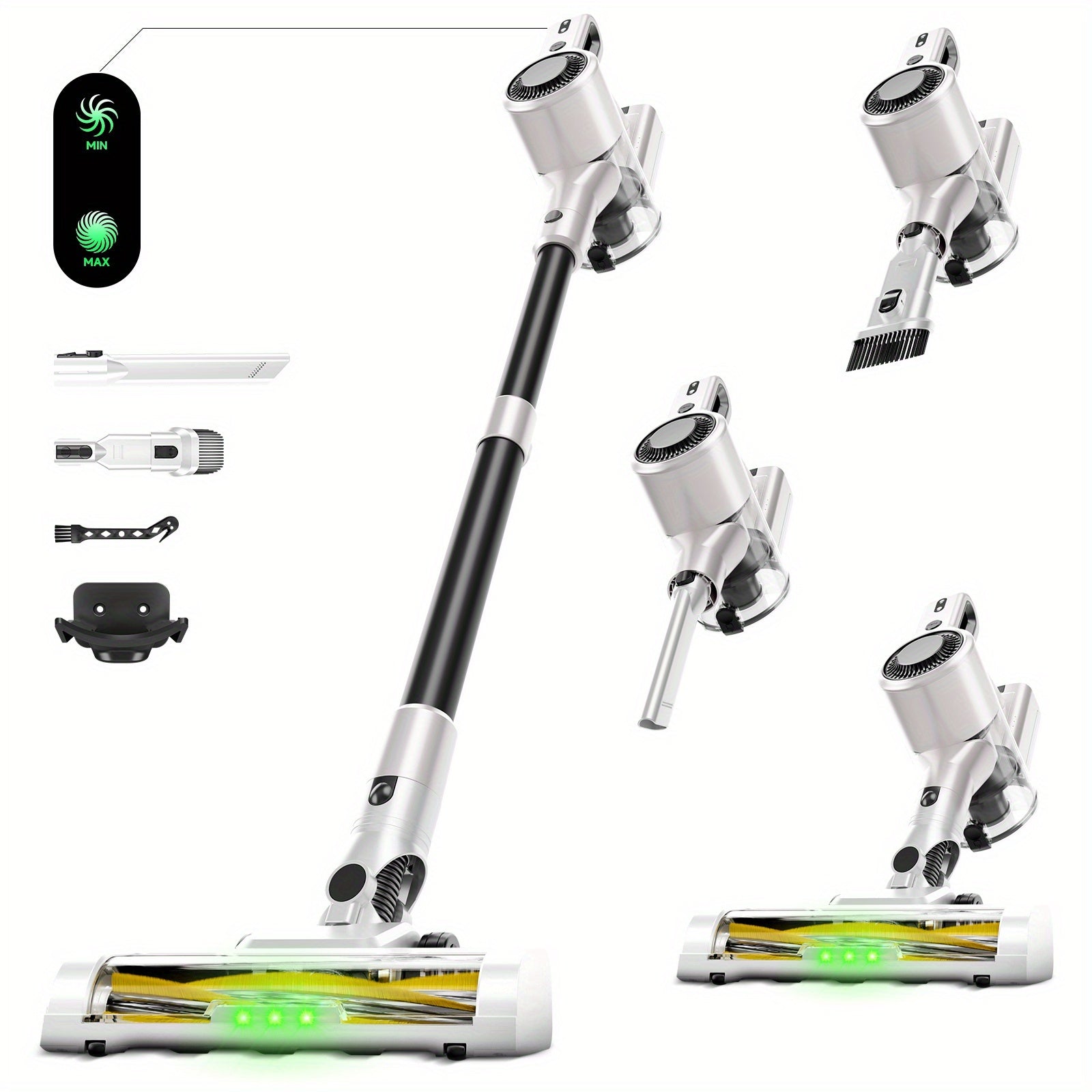 Low Noise Cordless Vacuum Cleaner 70Kpa – Lightweight Portable Handheld Stick Vacuum, Hard Floor Carpet Pet Hair, Corded & Cordless, Powerful Suction Home Vacuum | ShopVora CA