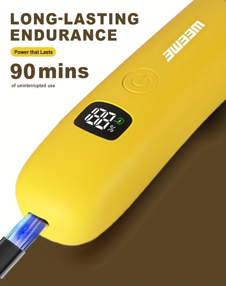 WEEME Precision LED Bikini & Body Trimmer For Men & Women - Painless Hair Removal, Skin-Friendly, USB Rechargeable, Lithium Battery, LCD Display, Perfect Father'S Day Gift For Him, Precision Trimmer| Gentle Epilator|Painless Removal