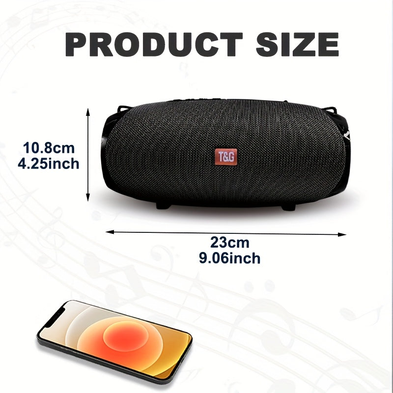TG534 Dual Speaker Bluetooth Portable Speaker – IPX4 Waterproof, TWS Stereo Pairing, FM Radio, USB & TF Card Playback, 10m Wireless Range – Black, Camouflage, Red & Blue