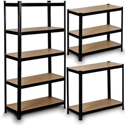 Heavy Duty 5-Tier Metal Storage Shelving Unit 2200 lbs Capacity Adjustable Garage Shelves Freestanding Industrial Rack for Warehouse Basement Pantry