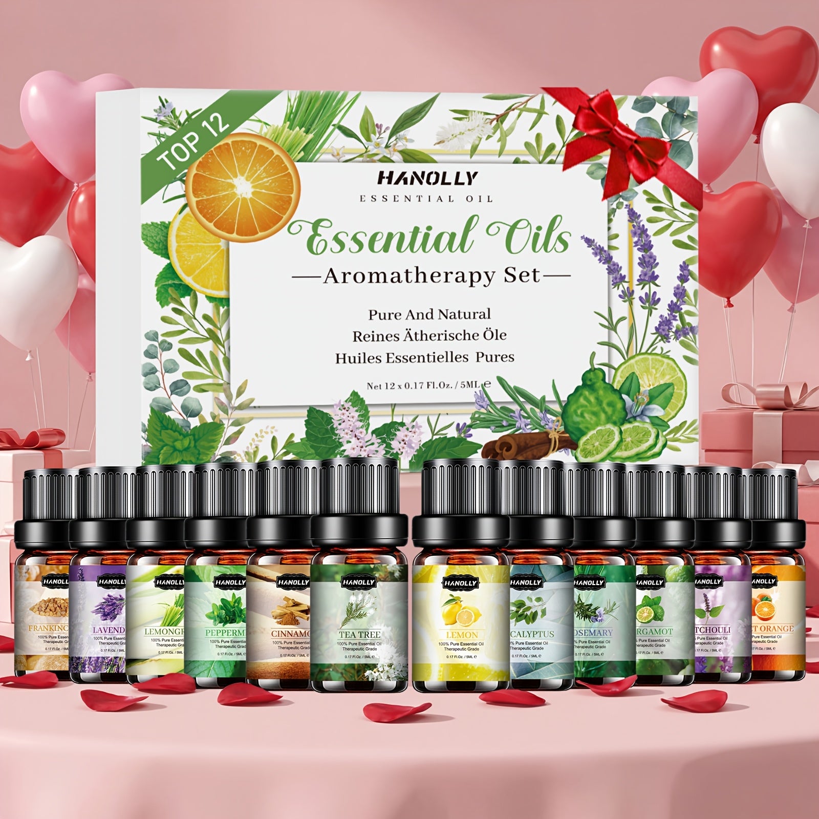 Essential Oils Set Premium, 12/26/32/48pcs Pure Aromatherapy Essential Oil Kit for Diffuser Massage Skin Care, Gift for Women Men Friends Family – Holiday Birthday Mother's Day Father's Day Gift