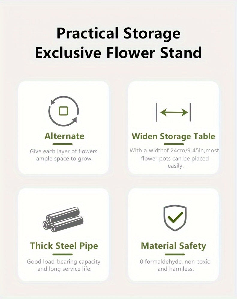 Plant Stand Stand for Flowers Wooden Storage Shelf 4/5/6 Tier Flower Shelf Planter Rack Indoor Display Stand Multiple Flower Pot