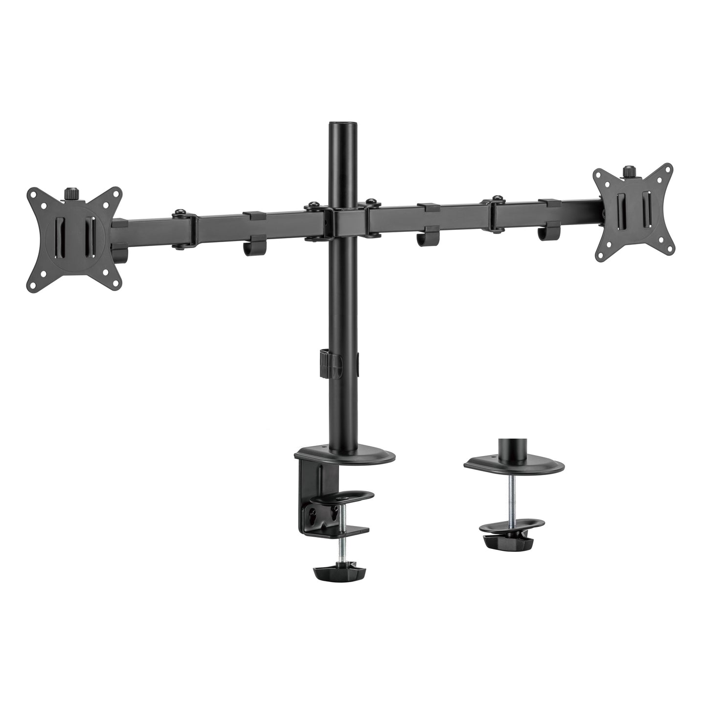 Amer Mounts Dual Monitor Arm Desk Clamp 2EZCLAMPMK – Full Motion Articulating VESA Mount 17"-32", 90° Tilt 180° Swivel 360° Rotation, Cable Management, Home Office Gaming | Canada