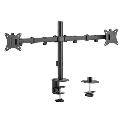 Amer Mounts Dual Monitor Arm Desk Clamp 2EZCLAMPMK – Full Motion Articulating VESA Mount 17"-32", 90° Tilt 180° Swivel 360° Rotation, Cable Management, Home Office Gaming | Canada