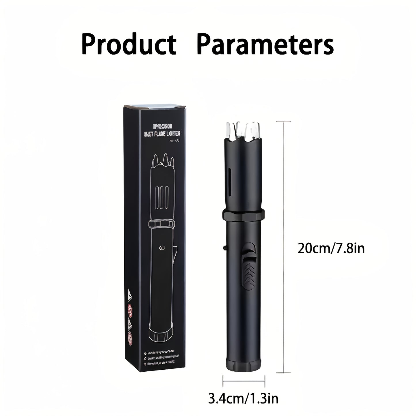 Large Butane Torch Lighter – Refillable Jet Flame Metal Lighter with Safety Lock & Glass Breaker, Windproof Adjustable Flame for BBQ, Camping, Baking & Kitchen – Butane Not Included | ShopVora CA