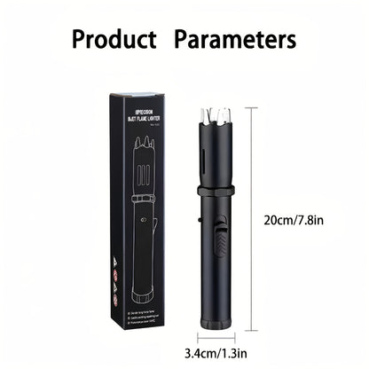 Large Butane Torch Lighter – Refillable Jet Flame Metal Lighter with Safety Lock & Glass Breaker, Windproof Adjustable Flame for BBQ, Camping, Baking & Kitchen – Butane Not Included | ShopVora CA