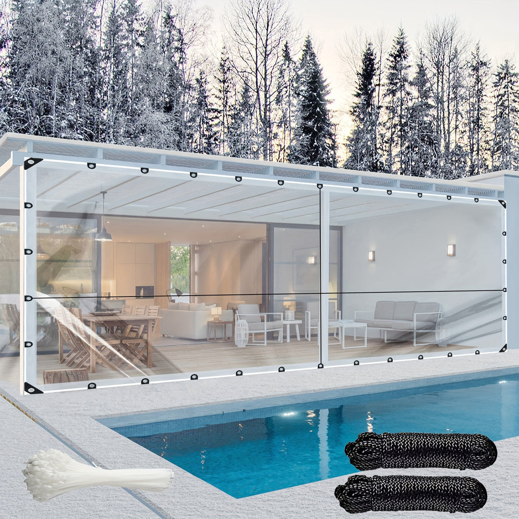 Durable Waterproof Material, Resistant to Snow, Enhanced Edge Hot Melt Tear-Proofing, Available in Various Sizes, Ideal for Garden Fences, Protection Against Rain, Snow, Wind, Chicken Enclosures, Vehicles, Patios