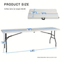 Portable Folding Table Heavy Duty 4FT 6FT 8FT Plastic Camping Table Foldable Lightweight Picnic Party Dining Table Indoor Outdoor for BBQ Beach Kitchen Office Wedding Events Canada