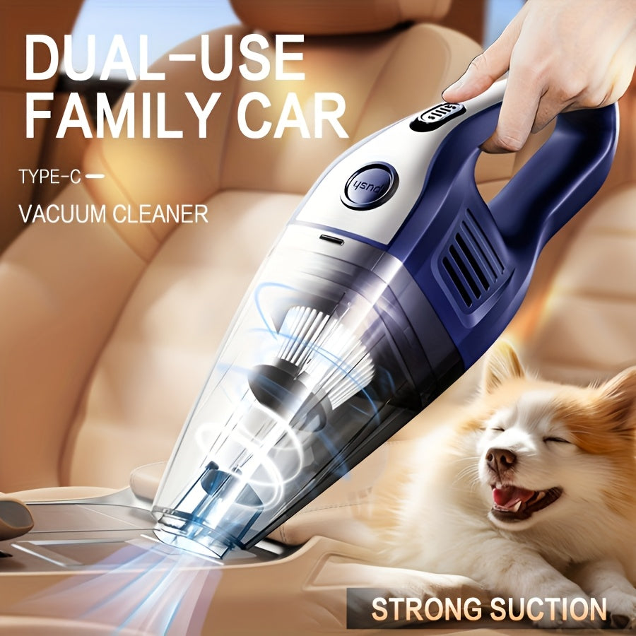 Portable Vacuum Cleaner Wireless Handheld Vacuum Cleaner for The Family Car, Powerful Suction USB Charging Mini Cleaning Vacuum Cleaner, Has A Variety of Additions. Suitable for The Car, Home, Office And Other Slit Tools