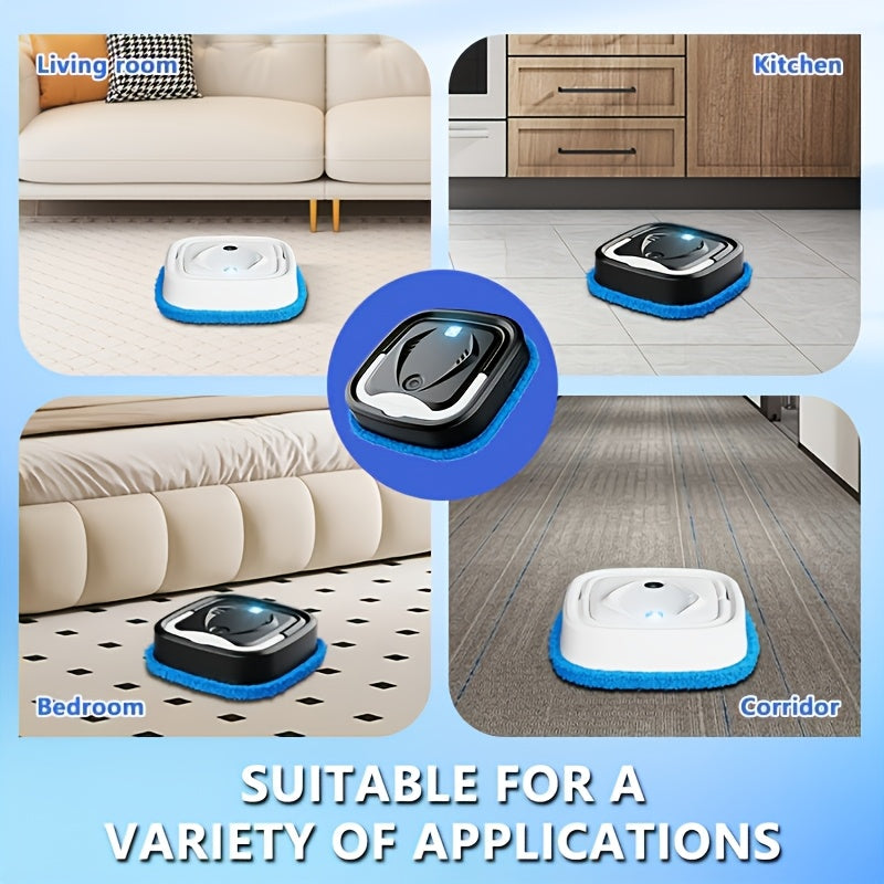 Robot Mop 3-in-1 Steam Cleaner with Spray, Mopping Dusting & Humidifying, Wet Dry Floor Mop 75-Min Runtime – Cordless, Ideal for Apartments Dorms Homes, Perfect Gift