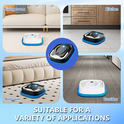 Robot Mop 3-in-1 Steam Cleaner with Spray, Mopping Dusting & Humidifying, Wet Dry Floor Mop 75-Min Runtime – Cordless, Ideal for Apartments Dorms Homes, Perfect Gift