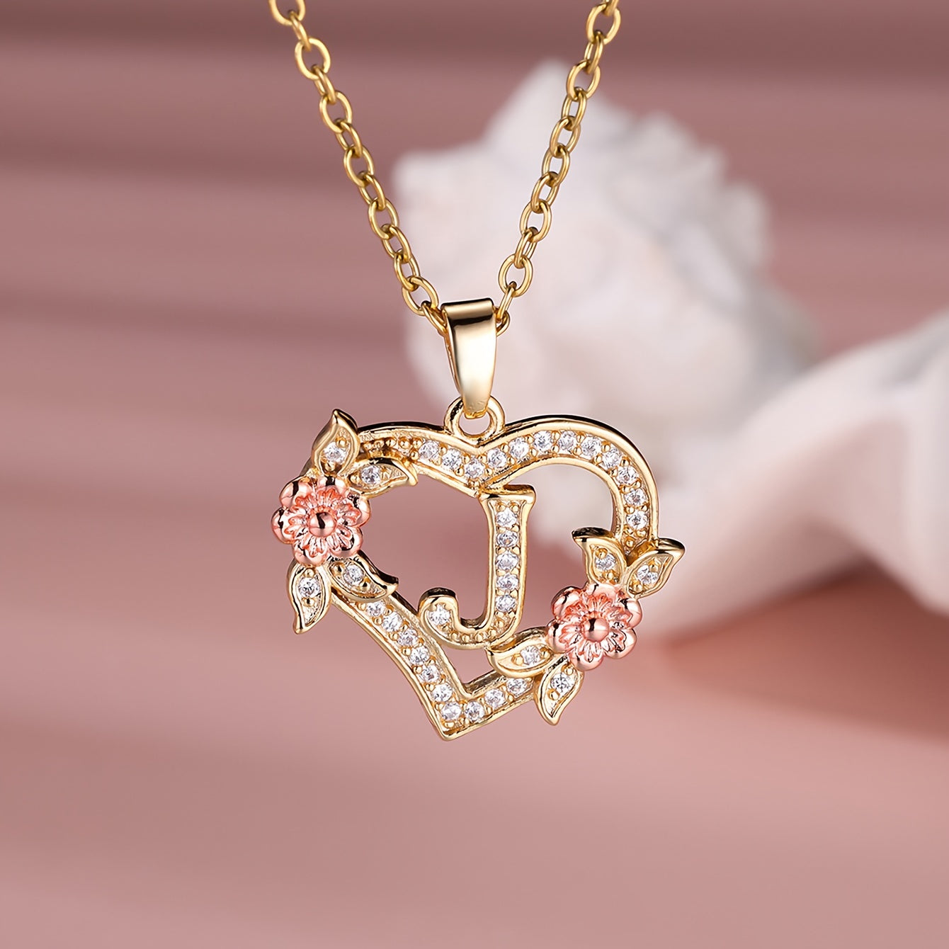 S925 Sterling Silver Heart Pendant Initial Letter Necklace for Women – Moissanite Sparkling, Personalized A-Z Name Jewelry, Birthday & Holiday Gift