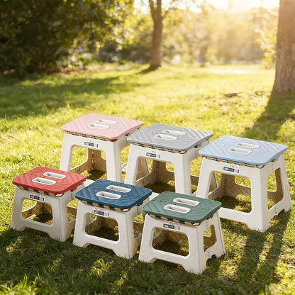 Foldable Portable Stool with Handle Non-Slip Lightweight Sturdy for Camping Fishing Hiking Barbecue Kitchen Bathroom Outdoor - Canada
