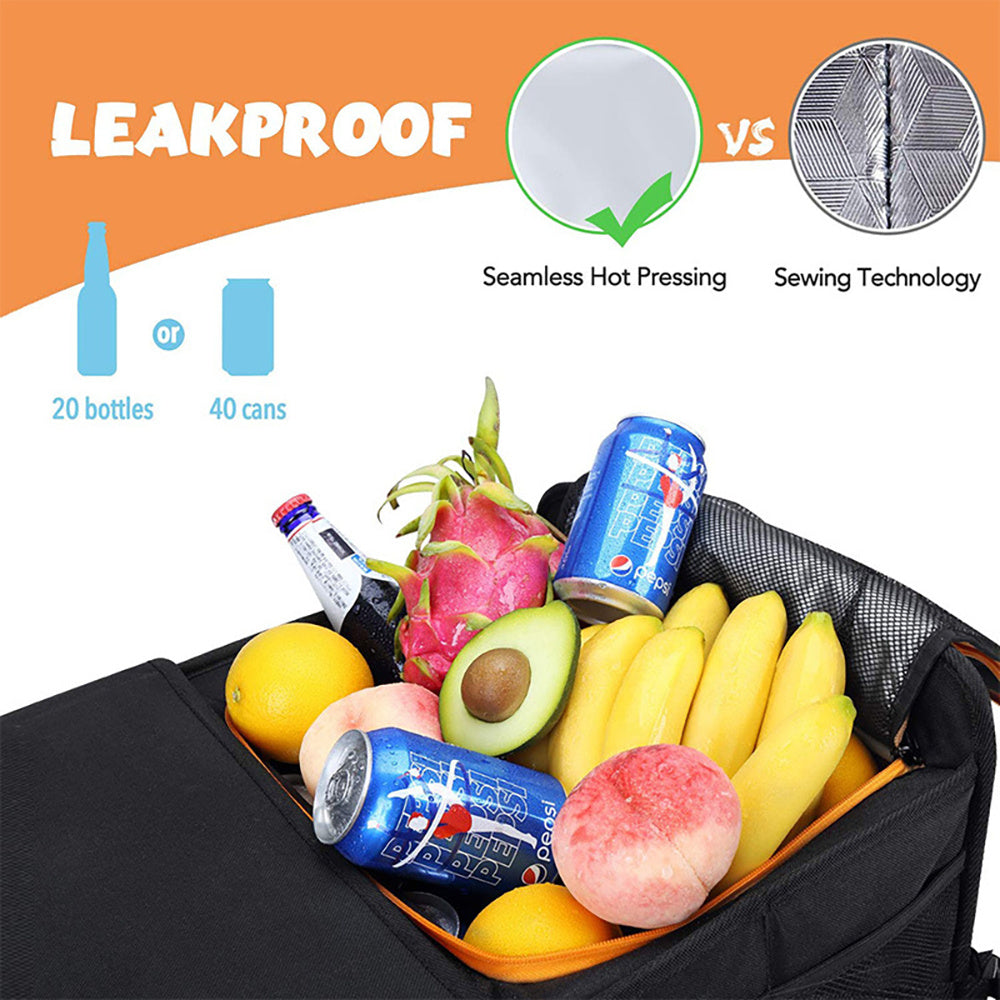 Car Trunk Storage Box Cargo Organizer Collapsible Size Adjustable w/ Lid for Car SUV