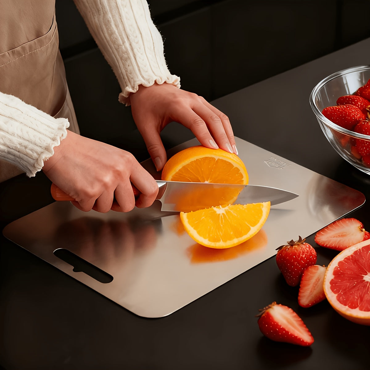1/3pcs Premium Stainless Steel Cutting Board Set - Durable, Easy to Clean, Rust-Resistant, Bpa-Free, Space-Saving Kitchen Ready for Food Preparation, Food Preparation Essentials|Modern Kitchenware|Durable Cutting Boards, Cutting Boards for Kitchen