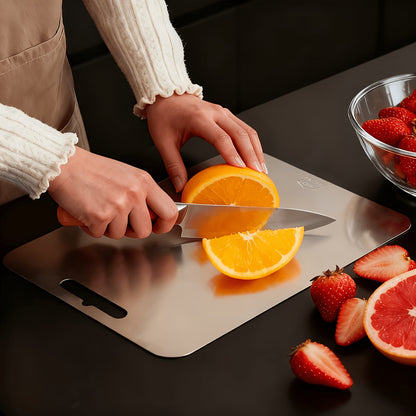 Stainless Steel Cutting Board Set – 1 or 3 Piece BPA-Free Rust-Resistant Chopping Board, Easy Clean Space-Saving Food Prep Kitchen Essential, Housewarming Gift | Canada