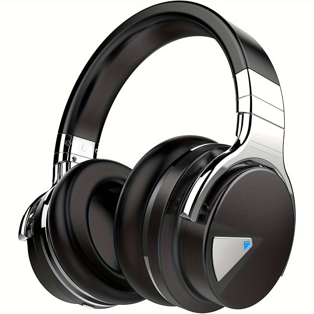 Active Noise Cancelling Headphones with Microphone Deep Bass Wireless Headphones Over Ear, Comfortable Earpads, 30 Hours Playtime