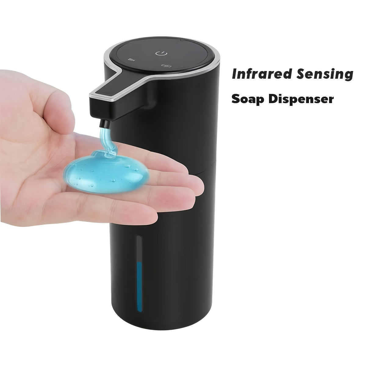 Touchless Automatic Soap Dispenser Infrared Sensor, 1800mAh Rechargeable Battery, 13.5oz Capacity, Liquid & Foam Versions, Vertical Wall Mount – Hands-Free Smart Dispenser for Kitchen & Bathroom