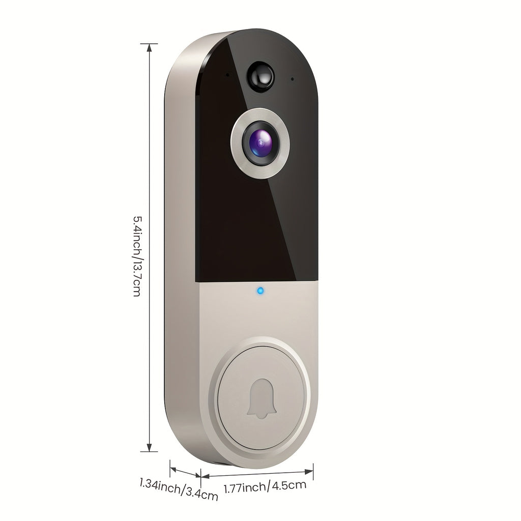 1440P Video Doorbell Wireless WiFi – Two-Way Audio Night Vision Real-Time Alerts, Panoramic View Motion Detection, 2.4G Home Security Camera for Front Door, Canada