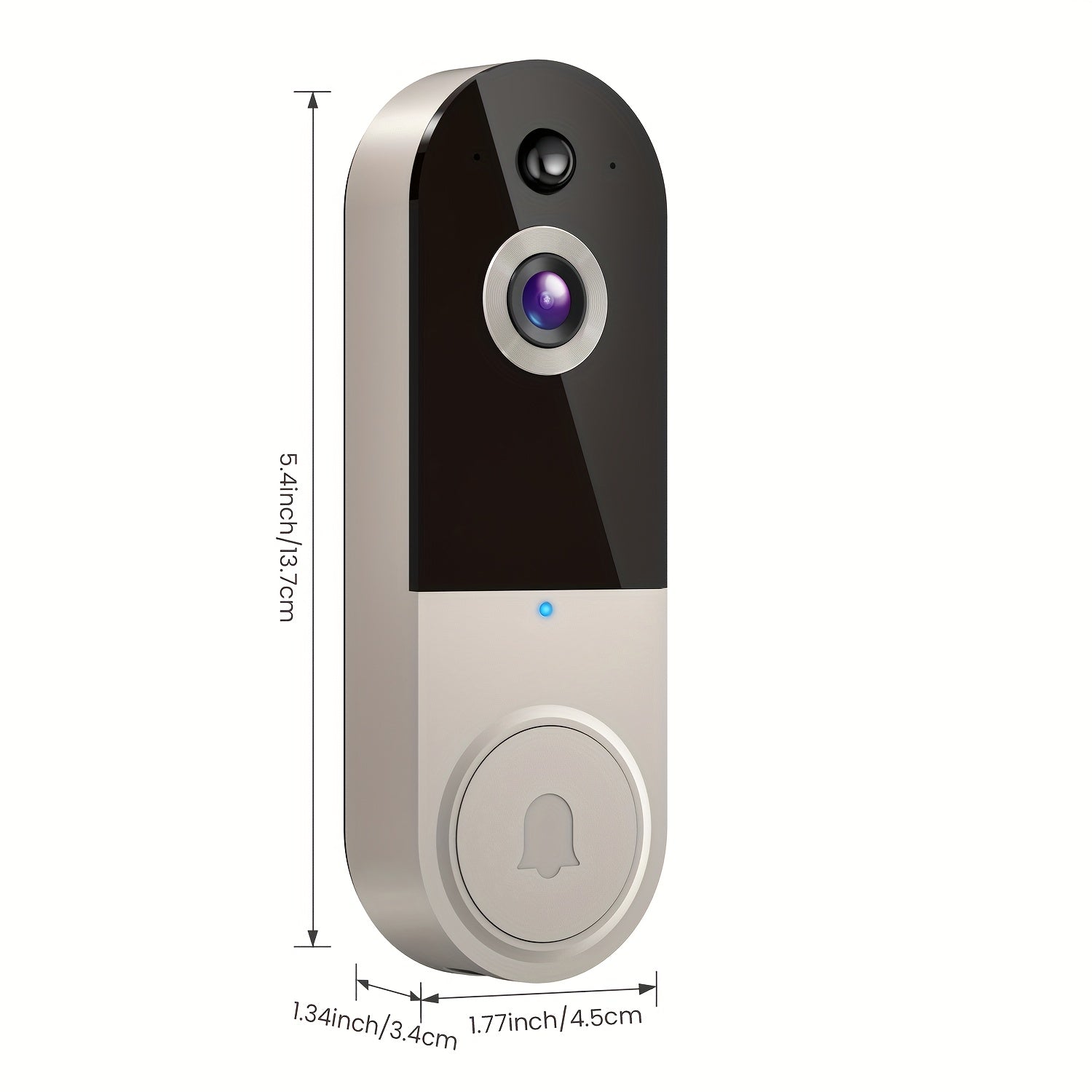 1440P Video Doorbell Wireless WiFi – Two-Way Audio Night Vision Real-Time Alerts, Panoramic View Motion Detection, 2.4G Home Security Camera for Front Door, Canada