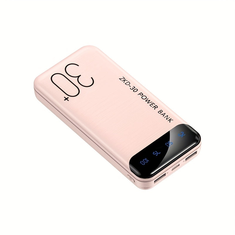 USB-C Power Bank 20000mAh 30000mAh with LED Screen - Lightweight Compact Charger 1 USB-C + 2 USB Ports, Dual Output, Stylish Design for iPhone Android Travel Outdoor Emergency Canada