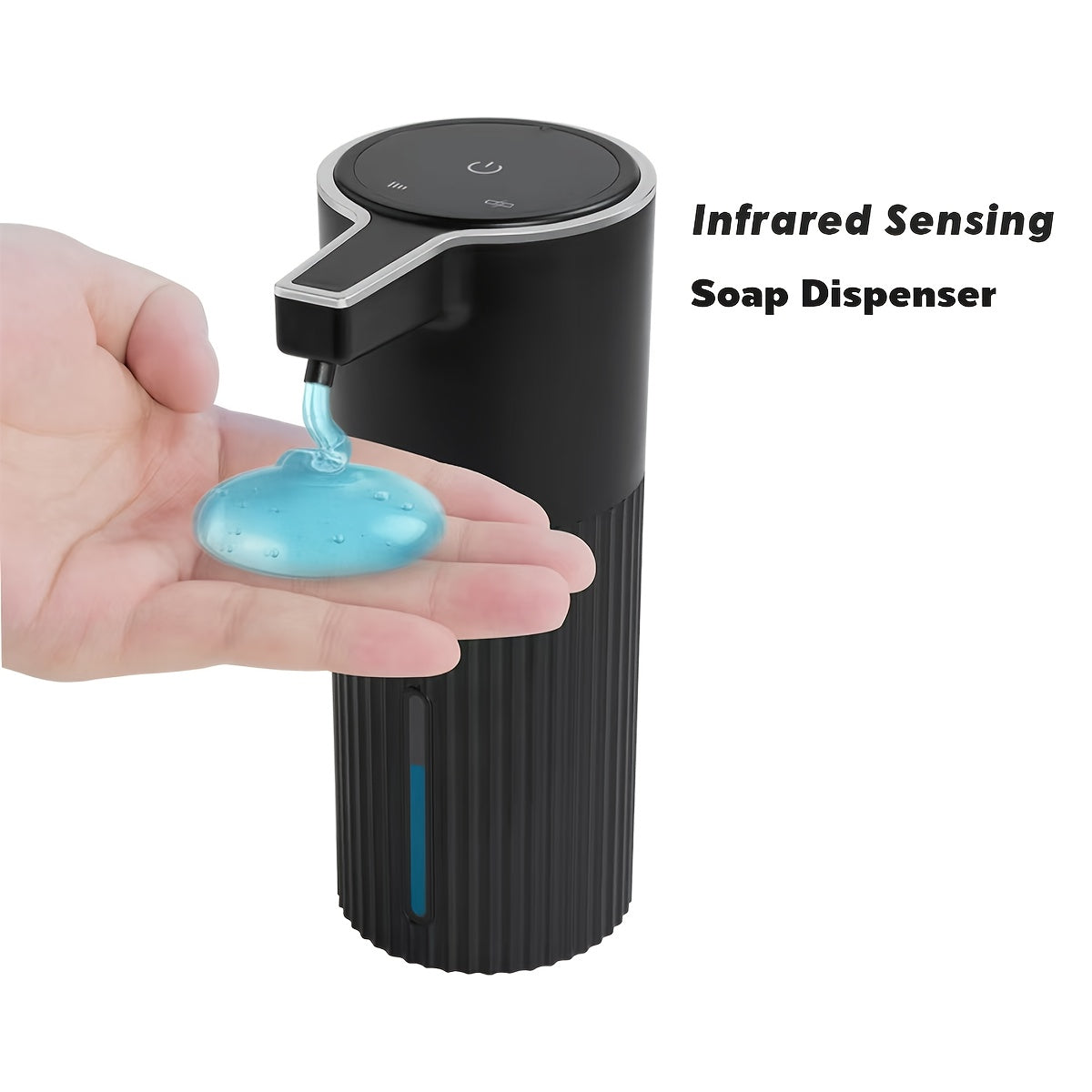 Touchless Automatic Soap Dispenser Infrared Sensor, 1800mAh Rechargeable Battery, 13.5oz Capacity, Liquid & Foam Versions, Vertical Wall Mount – Hands-Free Smart Dispenser for Kitchen & Bathroom
