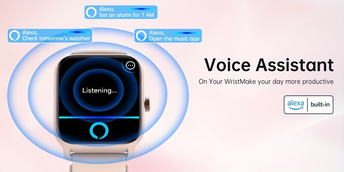 Mother'S Day Gift, FAWEIO Smartwatch For Women Men (Answer/Make Calls), 1.8" Full Touch HD Screen Smart Watch, Built-in Alexa, 100+ Sports Modes, WaterProof, Fitness Activity Tracker Pedometer, For IPhone & Android