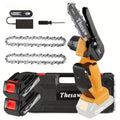 6-inch Mini Handheld Lithium Battery Saw, Compatible with 20-volt Batteries, Battery-powered Portable Pruning Chain Saw, Used for Tree Trimming And Wood Trimming In Gardens, Suitable for Fathers, Men, And As Holiday Gifts