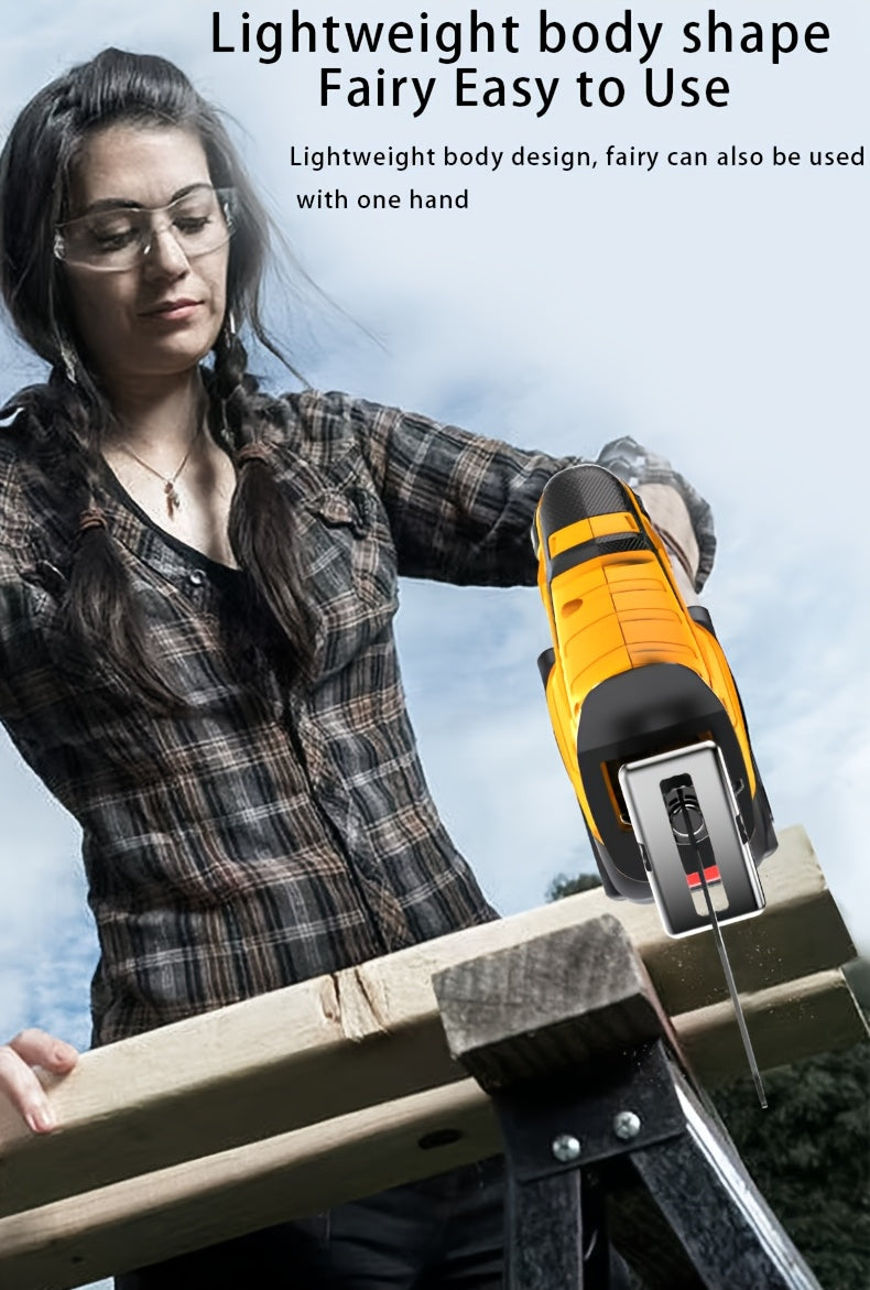 Cordless Reciprocating Saw – Lithium-Ion Battery, Electric Saw for Cutting Trees, Wood & Soft Metal, Portable for Home & Outdoor Use, Gift for Men, Boyfriends & Fathers