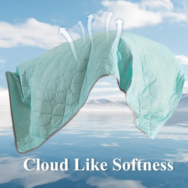 1pc Cooling Blanket, Lightweight Breathable 100% Polyester with Reversible Geometric Design, for Hot Sleepers Night Sweats Relief & Multipurpose Bed Couch Travel Use, Machine Washable, Ideal Gift for Home Comfort, All-Season or Summer Use - Machine Washab