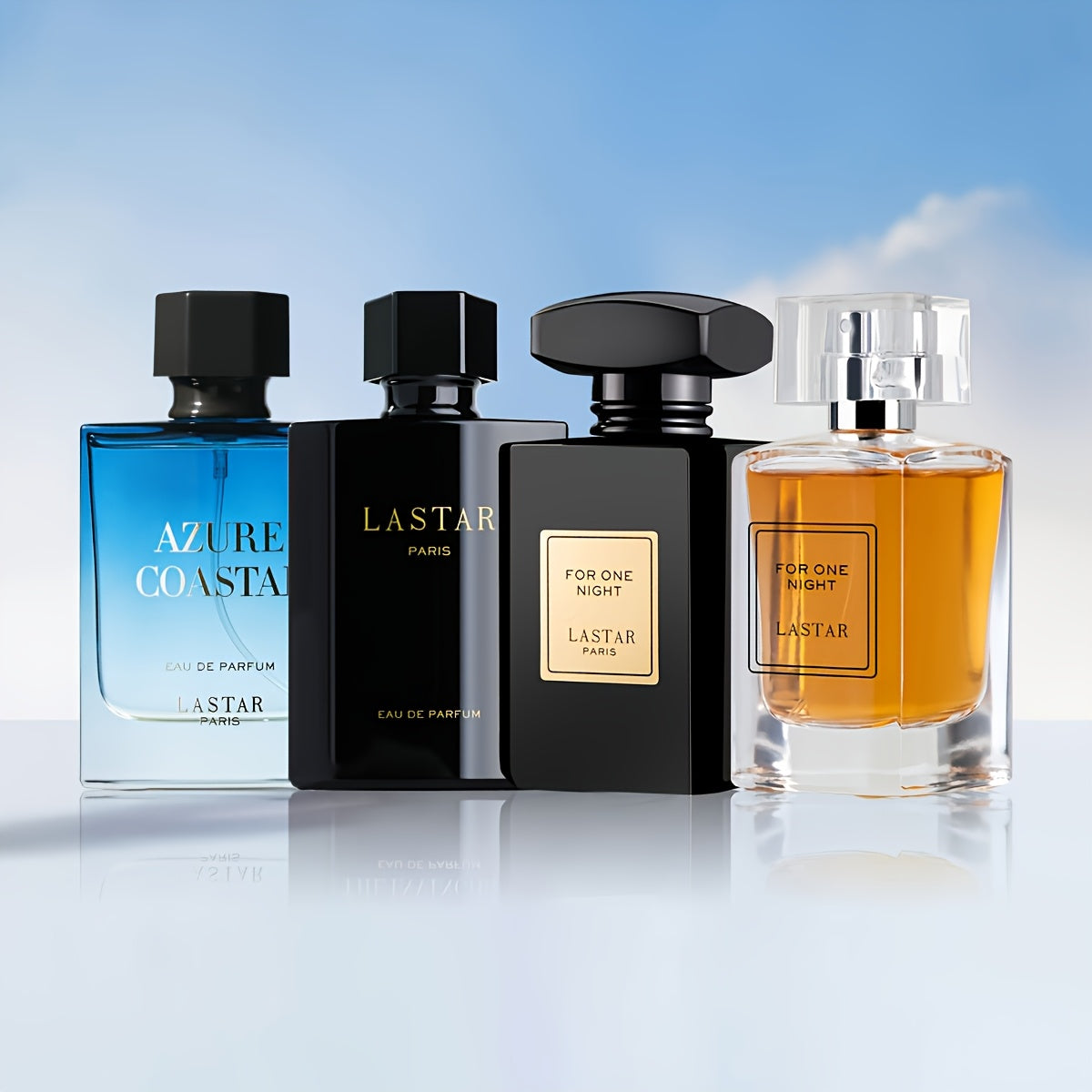LASTAR Men's Cologne Perfume, Unique Niche Perfume That Showcases Personal Confidence, Maturity and Charm, 1.86oz+1.69oz+1.69oz+1.69oz, A Perfume Set for Office, Date, Casual and Entertainment, First Choice for Surprise Perfume Gifts